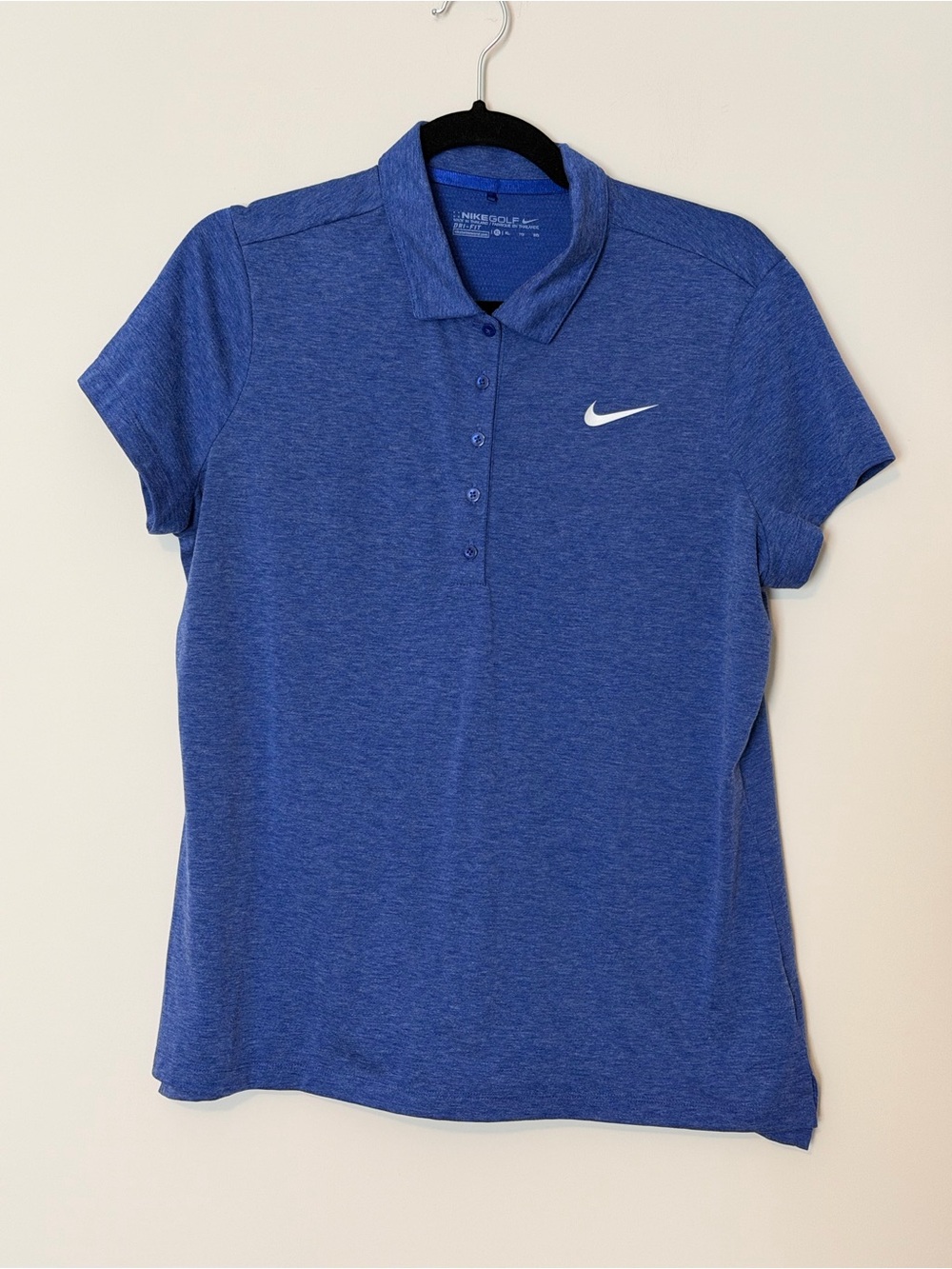 Nike Golf Dri-FIT Women’s XL Blue Heather Short Sleeve Performance Polo NWOT